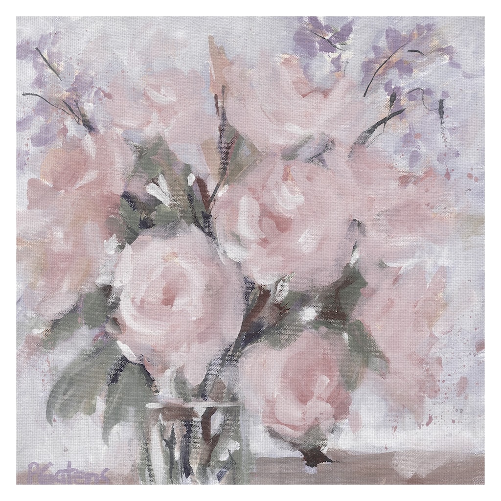 Champagne Pinks Blush by Pamela Gatens Canvas Art Print