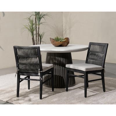 Classic Home Westville Set of 2 Outdoor Mahogany Wood Dining Chair