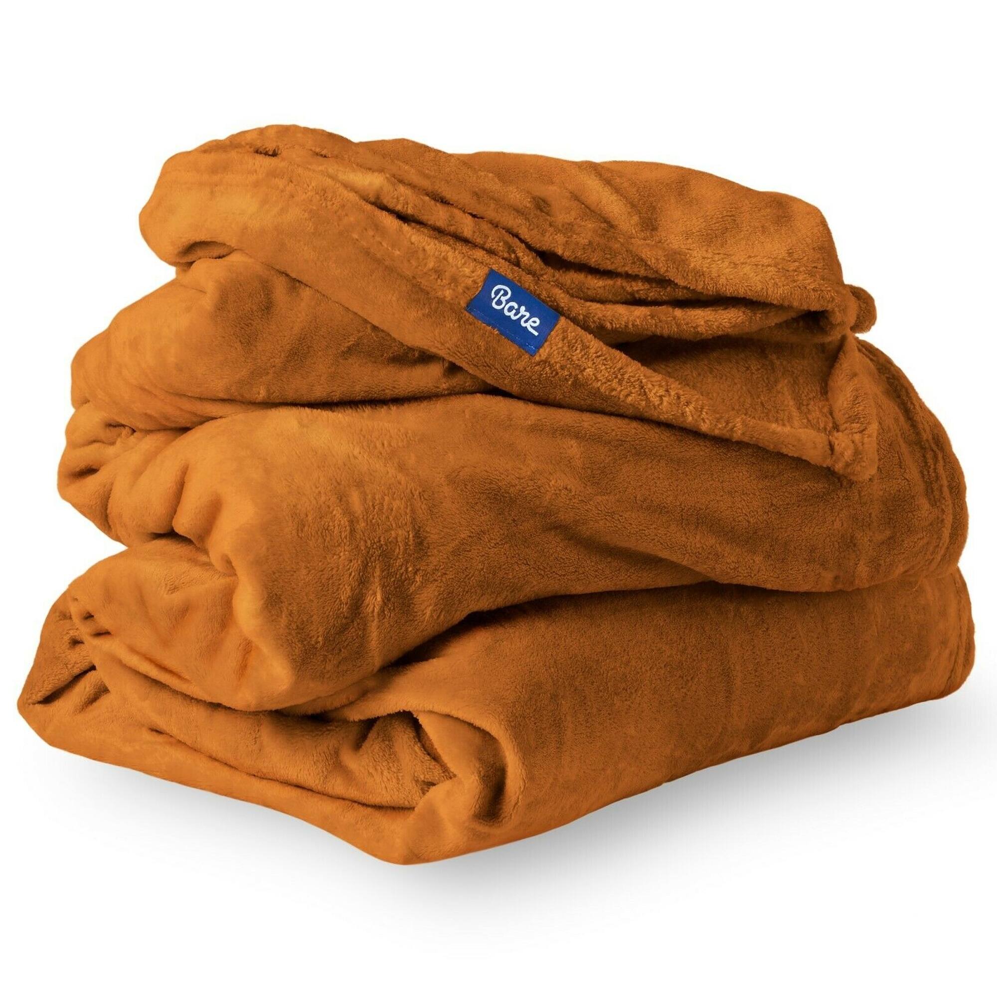 Microplush Velvet Fleece Blanket Throw Sienna Bed Bath & Beyond 33503607