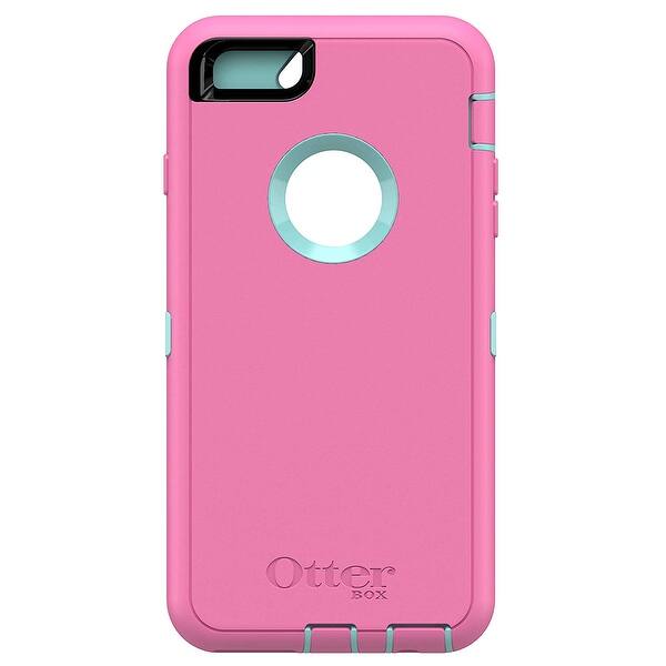 Shop Otterbox Defender Case No Clip For Iphone 6s Plus Iphone 6 Plus No Clip Non Retail Packaging Aqua Blue Hibiscus Pink Overstock
