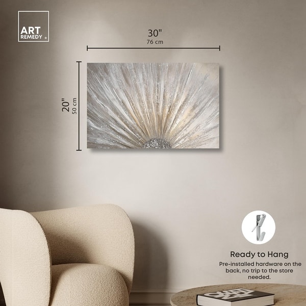 dimension image slide 0 of 6, Auric Burst II Canvas Elegant Glam Art by Art Remedy