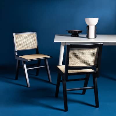 SAFAVIEH Couture Hattie French Cane Dining Chair (Set of 2) - 18.1" W x 23.2" L x 33.5" H