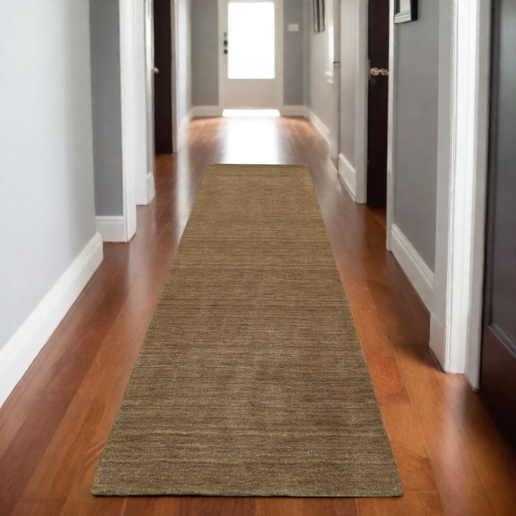 HomeRoots Solid Color Modern Runner Area Rug