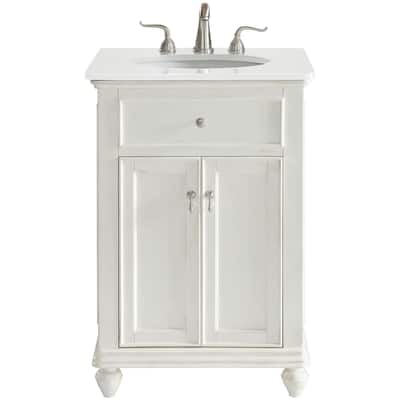 Elegant Lighting VF12324-VW Otto 24" Free Standing Single Basin Vanity