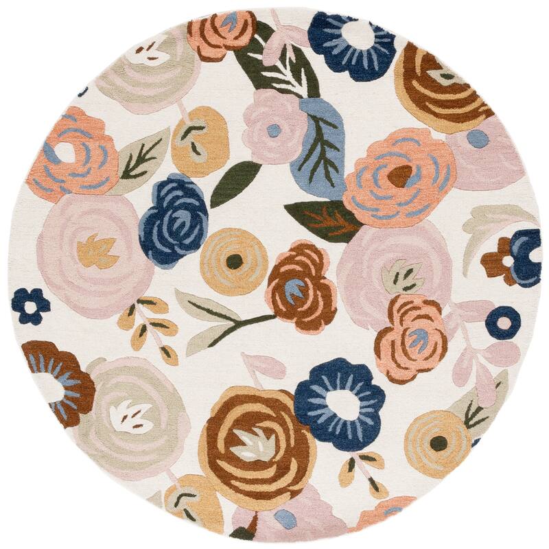 SAFAVIEH Handmade Chelsea Sprig French Country Floral Wool Rug
