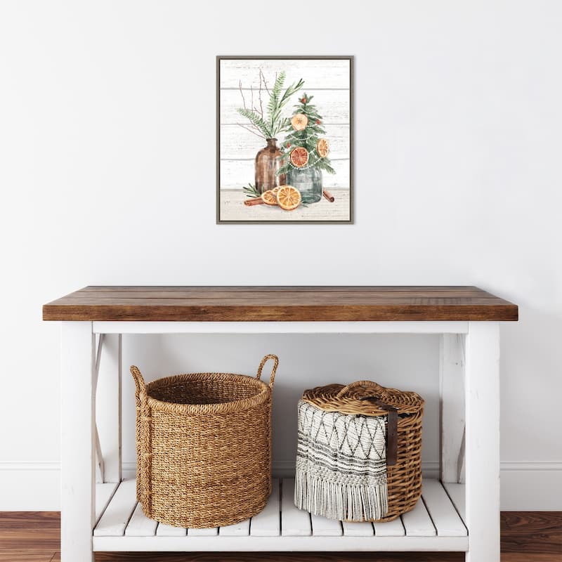 Seasonal Market III by Mary Urban Canvas Art Framed - Sylvie Greywash