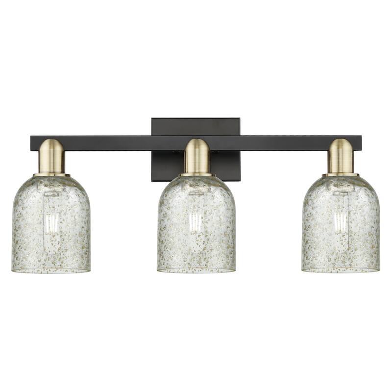 Innovations Lighting Endless Possibilities Arcadia - Caledonia - 3 Light 24" Bath Vanity Light - Black Antique Brass/Mica