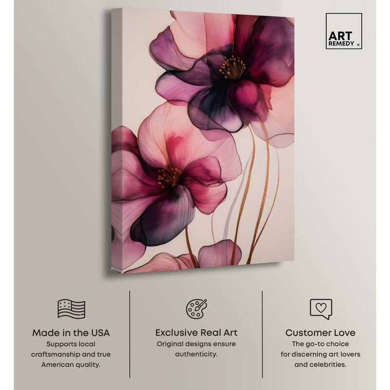 Velvet Verse III Canvas by Art Remedy, Gallery Wrapped