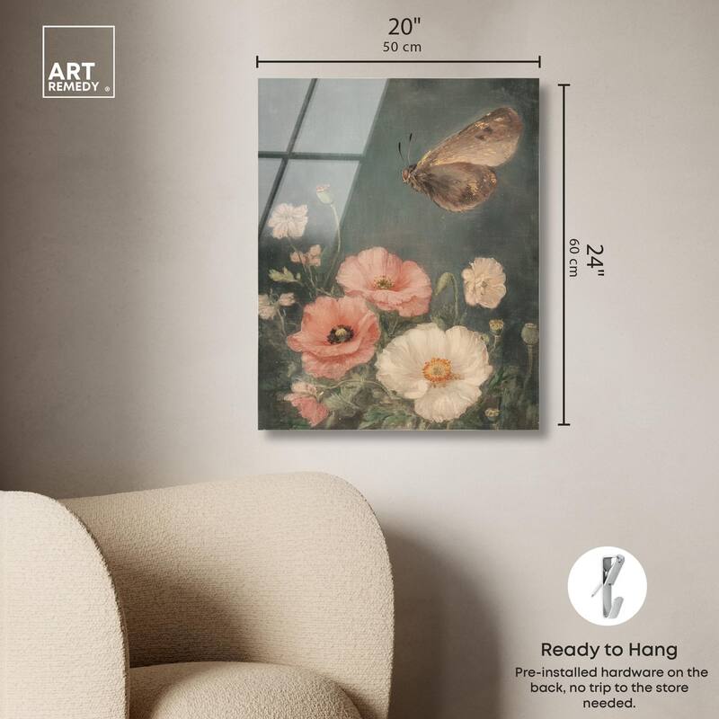 Shadowed Flutter II Acrylic by Art Remedy, Ready to Hang