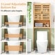 preview thumbnail 5 of 7, Over The Toilet Storage Cabinet - 9"D x 24.5"W x 67"H