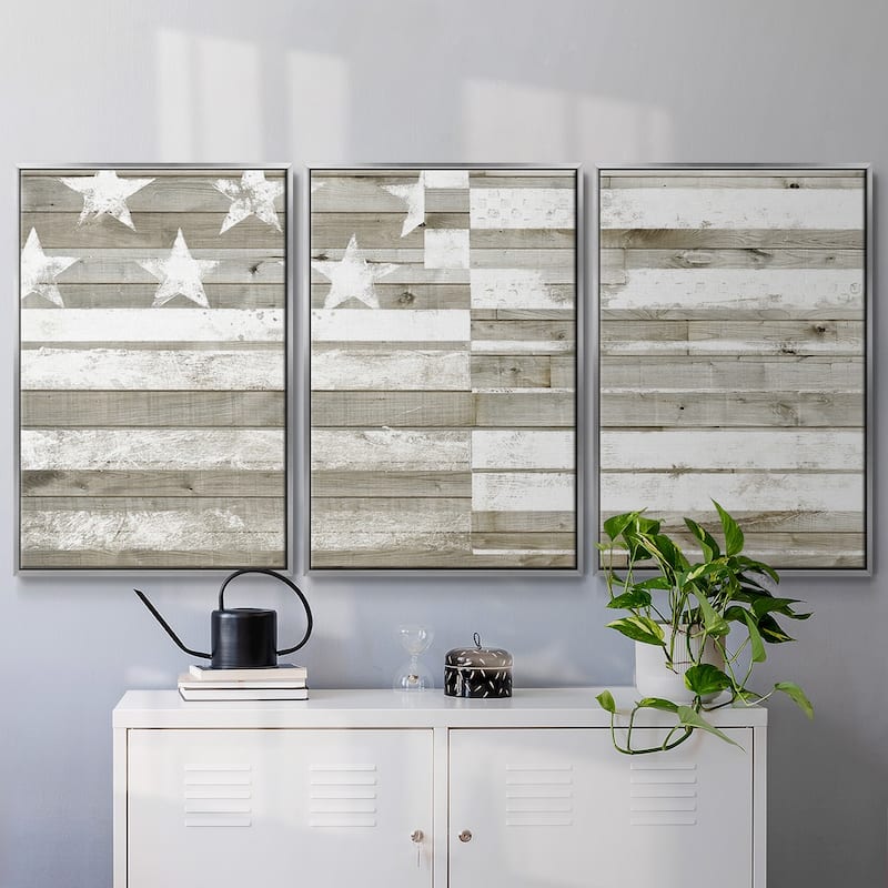 Americana Flag - Multi Piece Framed Canvas