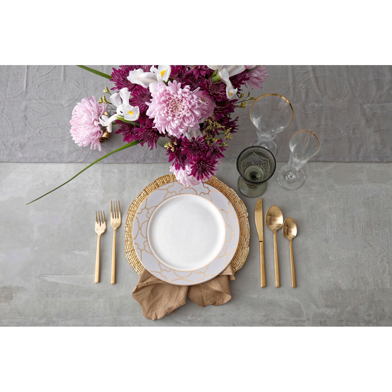 Fortessa Arezzo PVD 18/10 Stainless Steel, 20 Piece Flatware Set