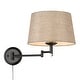 Wry Lighting Eleanor 1-light Swing Arm Wall Lamp in Matte Black and ...