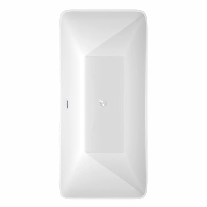 Wyndham Collection Tiffany 67" Freestanding Soaking Tub with Tub