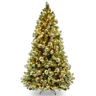 National Tree Company 6.5 ft. Wintry Pine Medium Tree with Clear Lights - 6.5 Foot