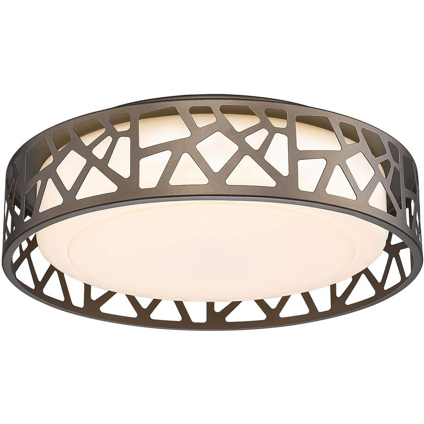 14 inch LED Flush Mount Ceiling Light round light ceiling fixture with bronze finish