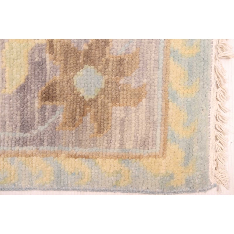 ECARPETGALLERY Hand-knotted Modern Oushak Ivory Wool Rug - 10'3 x 14'3