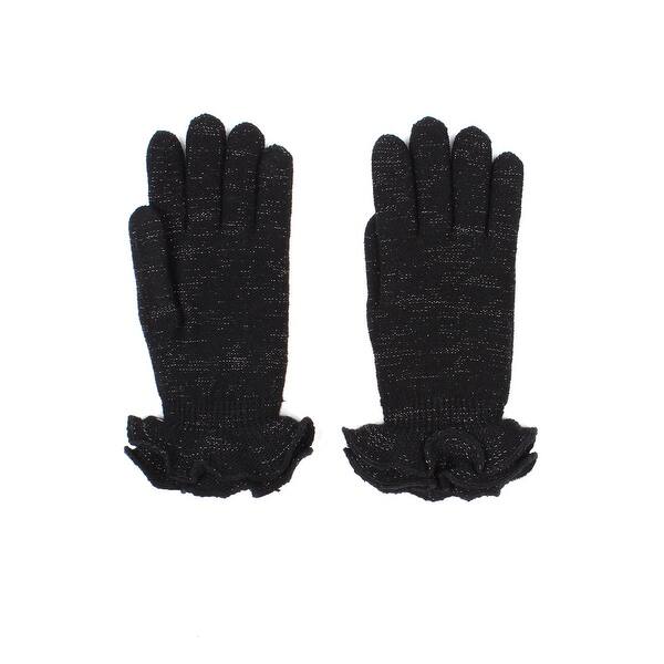 Shop Womens Shimmery Ruffle Winter Gloves Lined Overstock 12970961