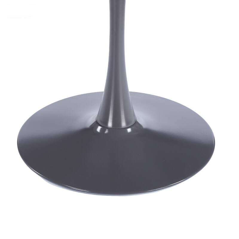 42.1"Tulip Table, Mid-Century Dining Table For 4-6 People - Round MDF Table Top (The Tabletop Consists Of Two Panels)