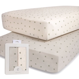 Ely's & Co. Baby Fitted Crib Sheet Set - 2 Pack - 28" x 52"