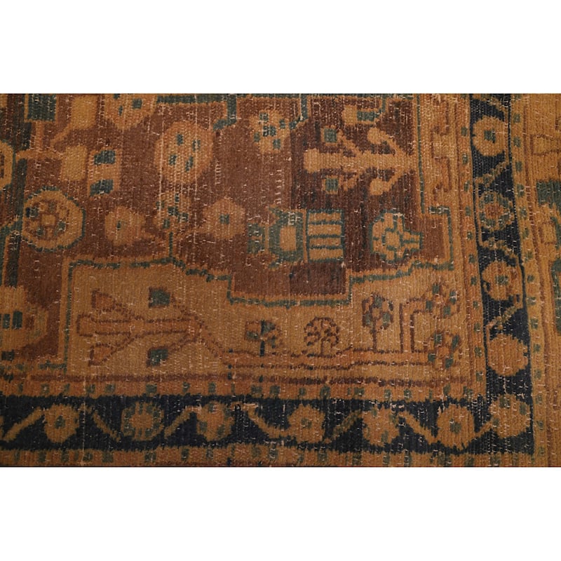 ECARPETGALLERY Hand-knotted Antalya Vintage Brown Wool Rug - 4'11 x 8'4