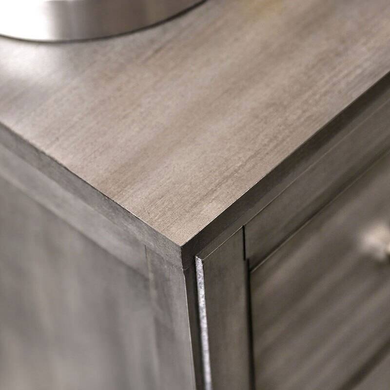 Charming Transitional Nightstand with Advanced Drawer Construction for Bedroom Enhancement