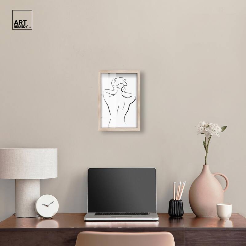 Woman in Contour II Shadowbox by Art Remedy