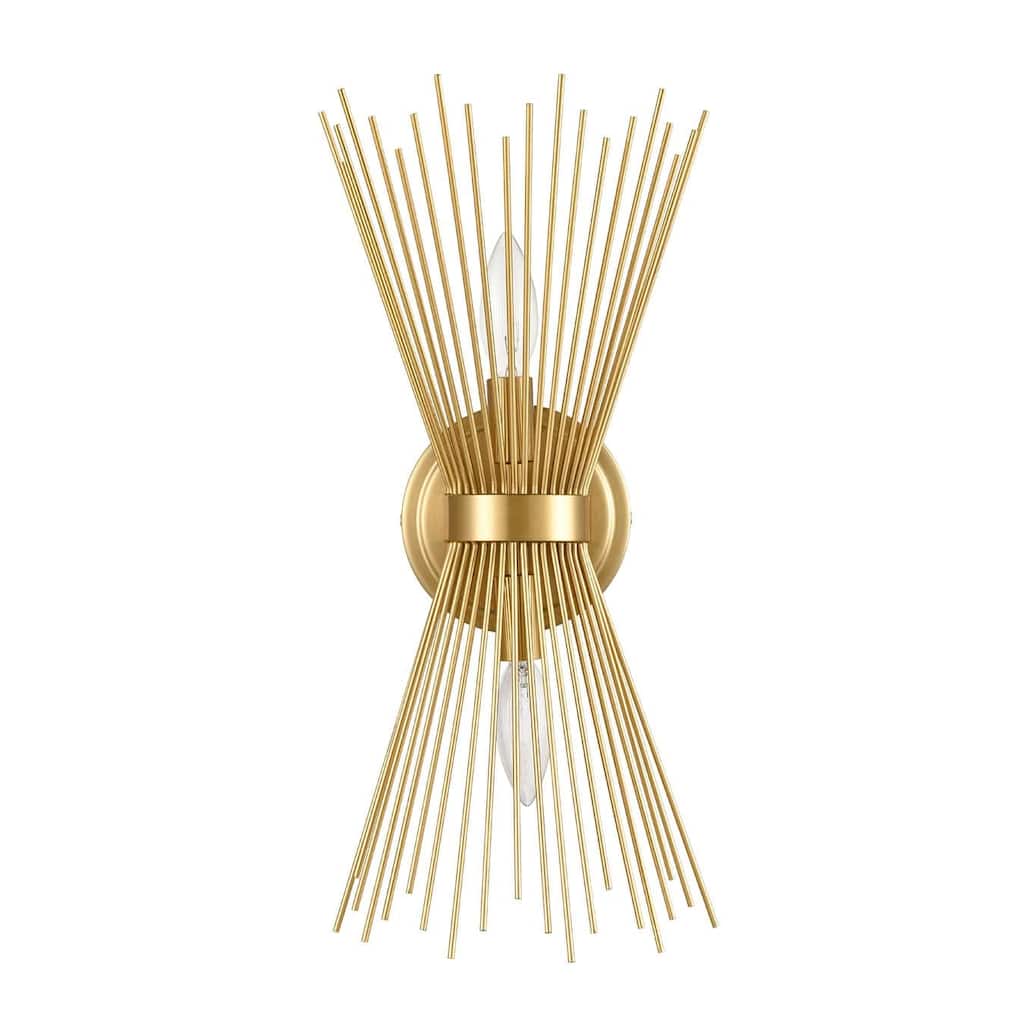 Forli 2-Light Vanity Light Mid-Century Starburst Wall Sconce Lamp