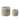 A&B Home Sage Green Planter with Small Playful Tassel Trim (Set of 2)
