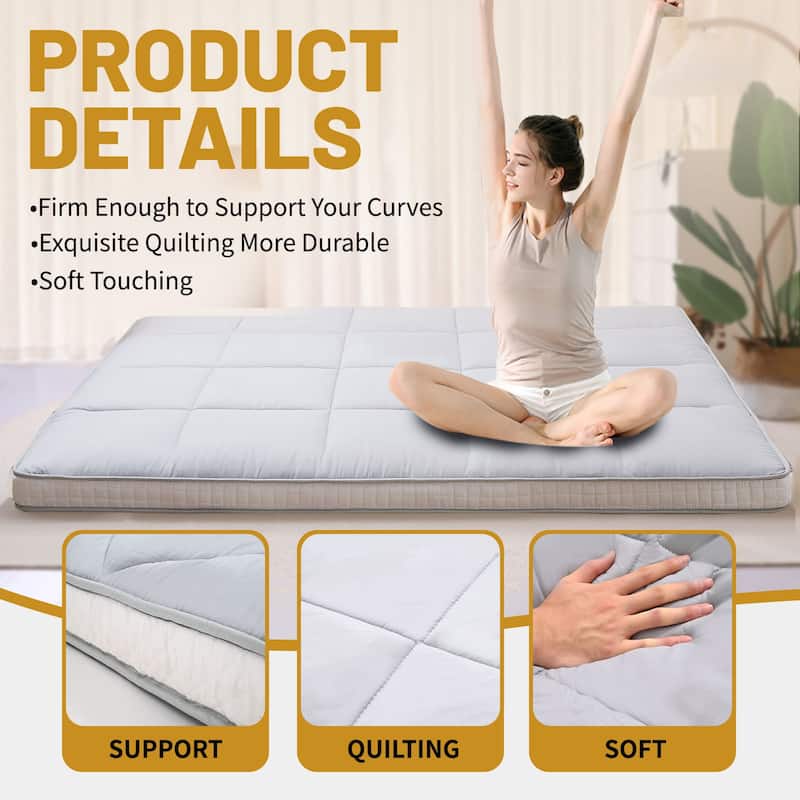 DoCred Roll Up Floor Japanese Mattress Futon with storage bag