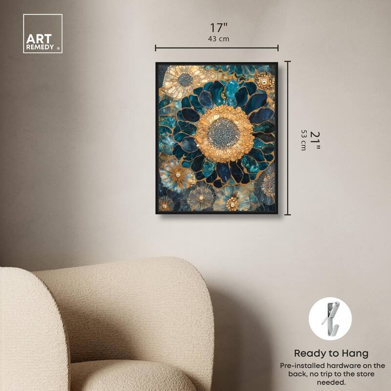 Opulent Geode II Canvas by Art Remedy
