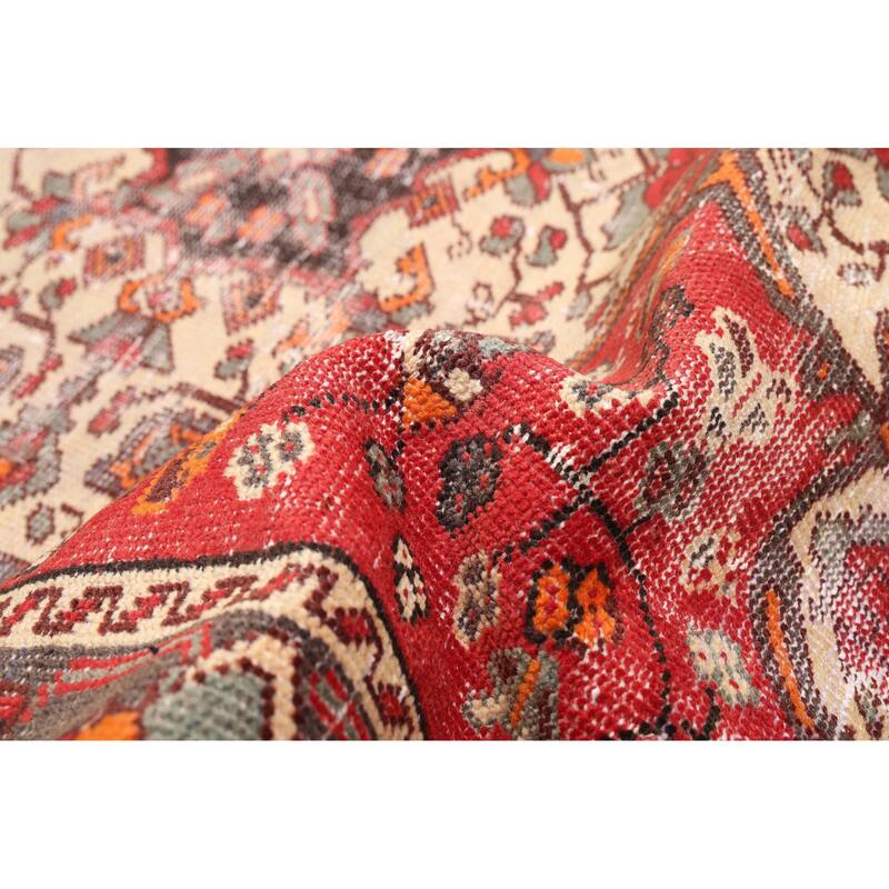 ECARPETGALLERY Hand-knotted Antalya Vintage Red Wool Rug - 5'2 x 9'9