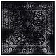 preview thumbnail 42 of 232, SAFAVIEH Adirondack Dakota Rustic Shabby Chic Distressed Rug 4' Square - Black/Ivory - Square