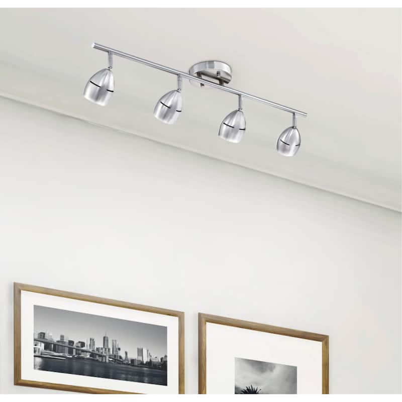 Westinghouse Lighting Borgata Four Light LED Track Light Kit, Brushed Nickel Finish - Brushed Nickel - 4-Light