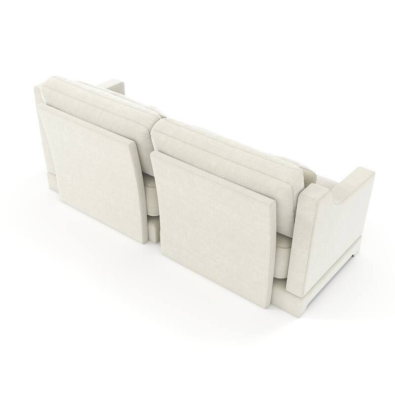 Modern Chenille Sectional Sofa with Lumbar Pillows for Living Rooms,Easy install
