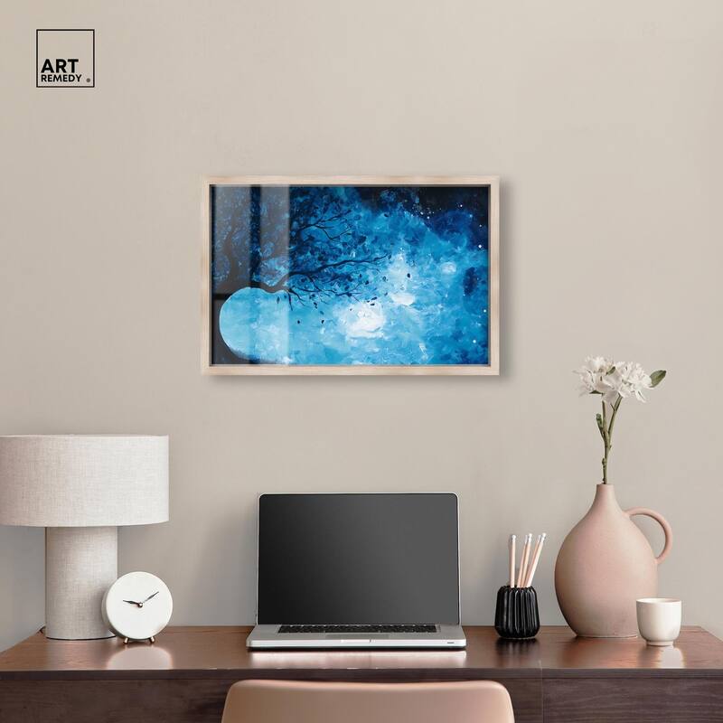 Fire and Ice Tree II Shadowbox by Art Remedy