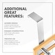 preview thumbnail 10 of 11, Bamboo Stainless Steel Over-the-Door Towel Hooks Stylish and Functional Bathroom Organization Solution for Towels - 3 Hooks