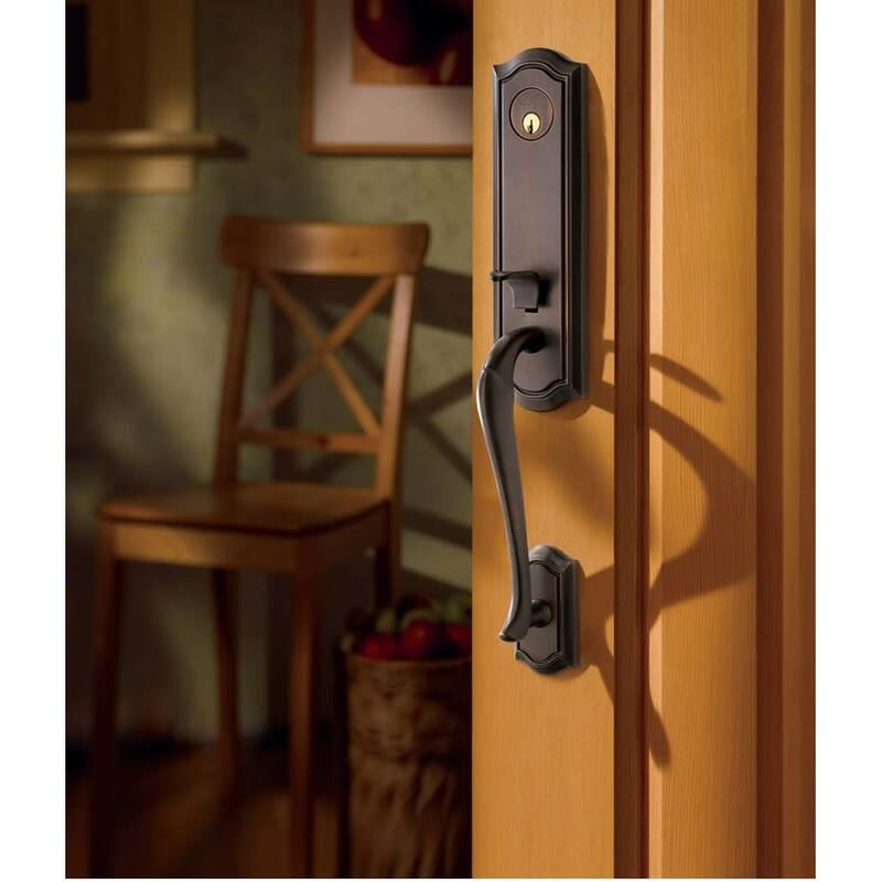 Baldwin Left Handed Bethpage Escutcheon Single Cylinder Handleset with