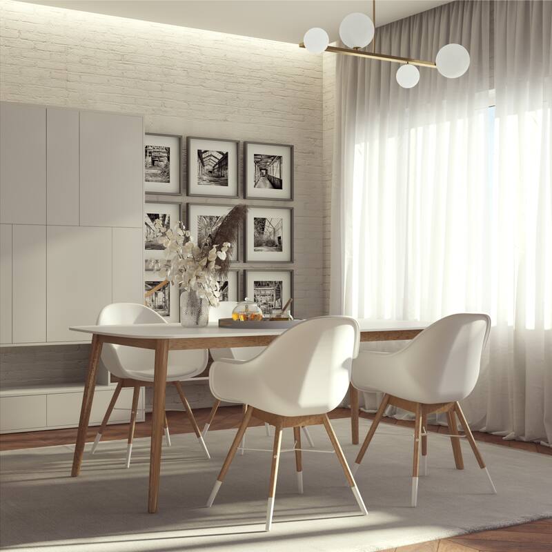 Midtown Concept Hawaii Wood 5-piece Rectangular Indoor Dining Set