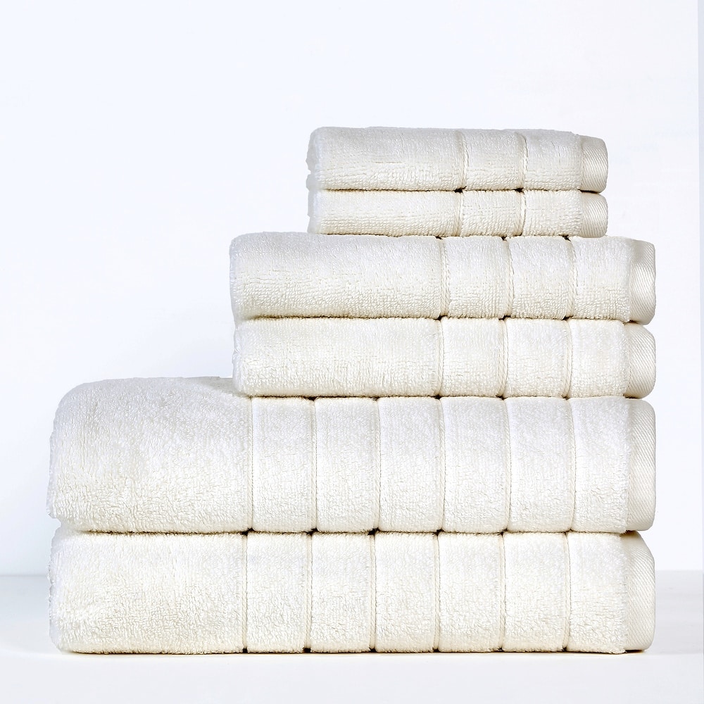 Anne Klein Reverie 6-Piece 100% Cotton Bath Towel Set