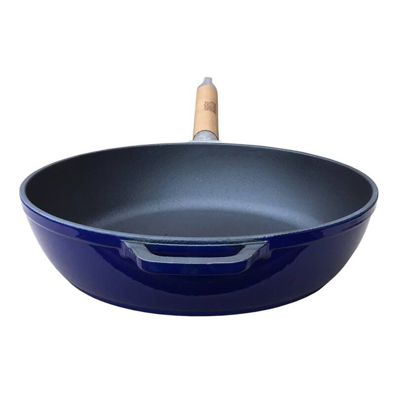 BIOL NonStick Pre Seasoned Cast Iron Skillet in Blue Bed Bath