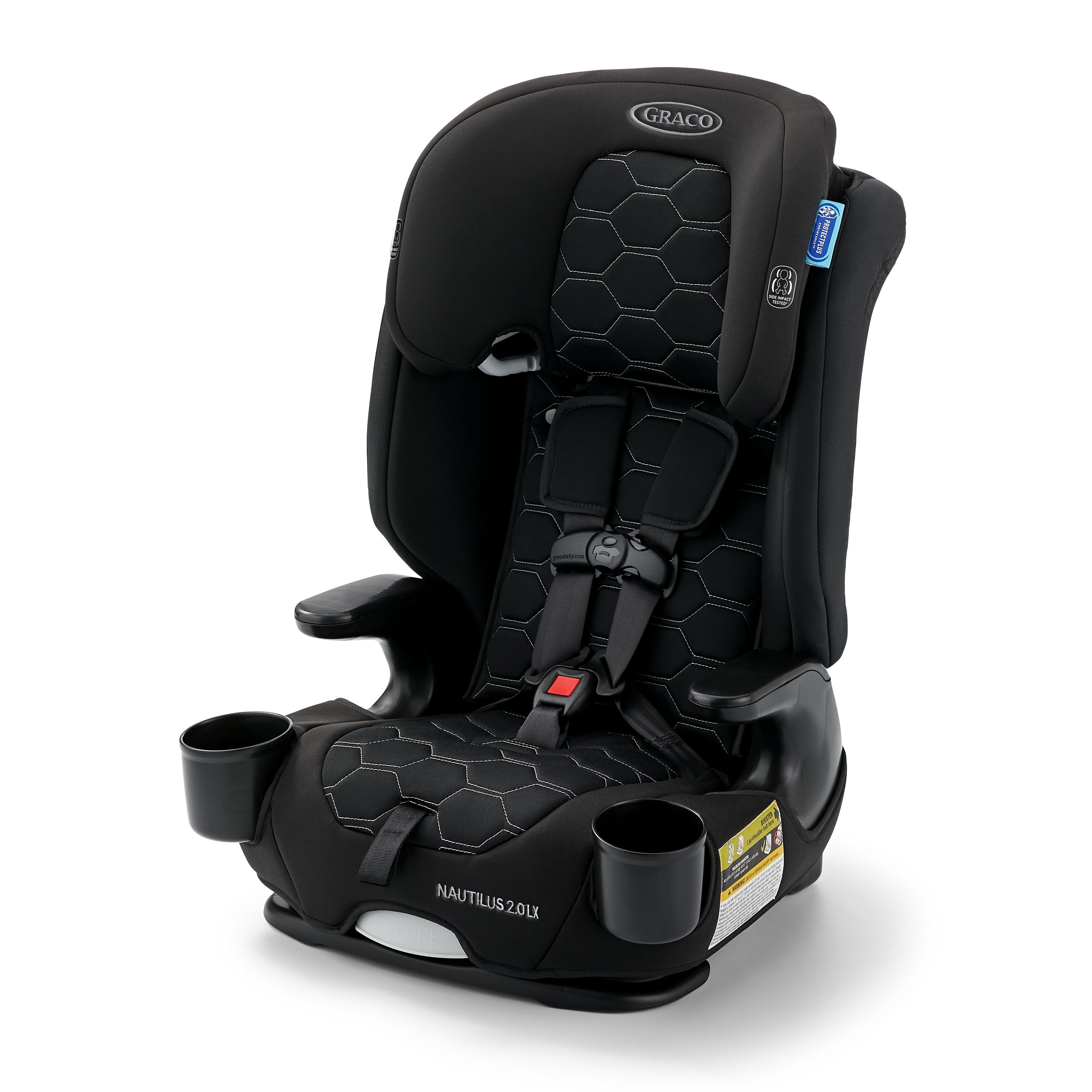 Graco Nautilus 2.0 LX ft. InRight™ LATCH 3-in-1 Harness Booster Car Seat, Hex