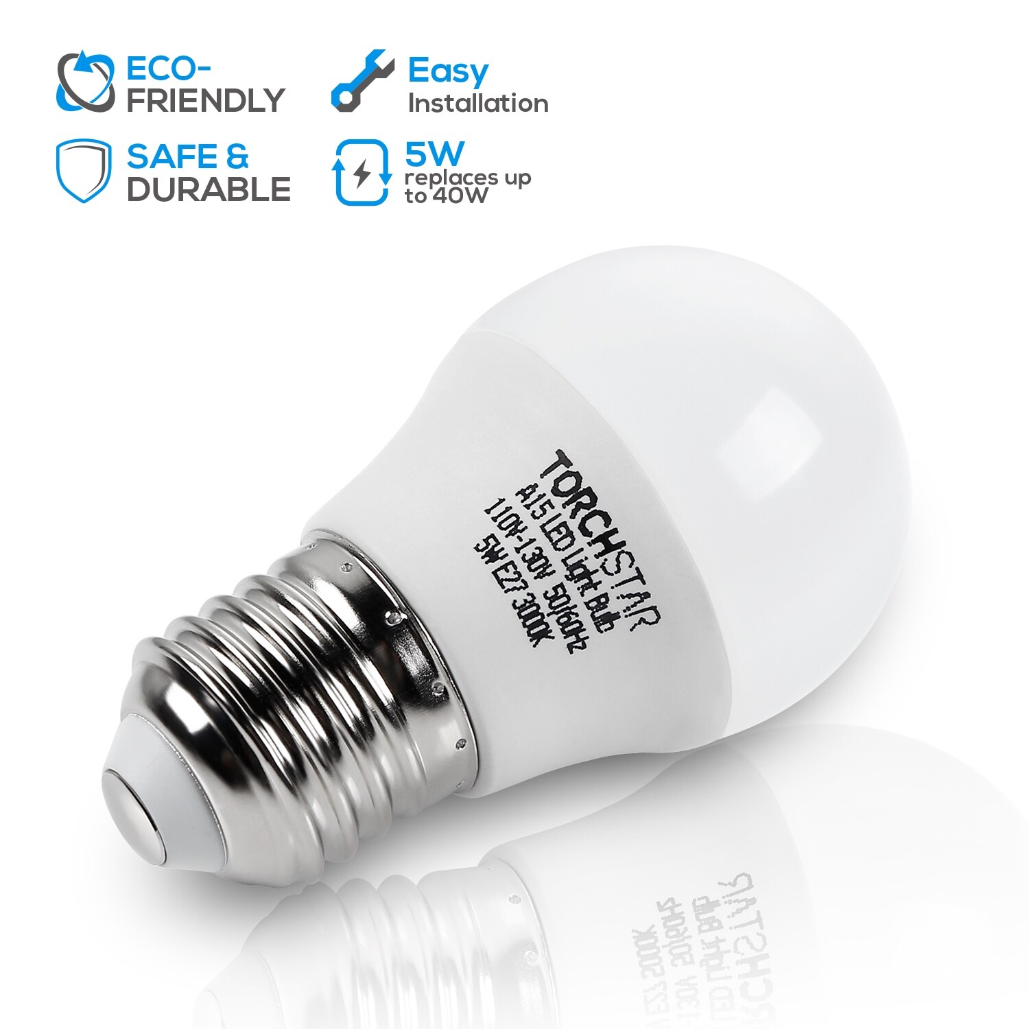 Shop 12 Pack 5w A15 Led Light Bulb E26 E27 Medium Base 3000k