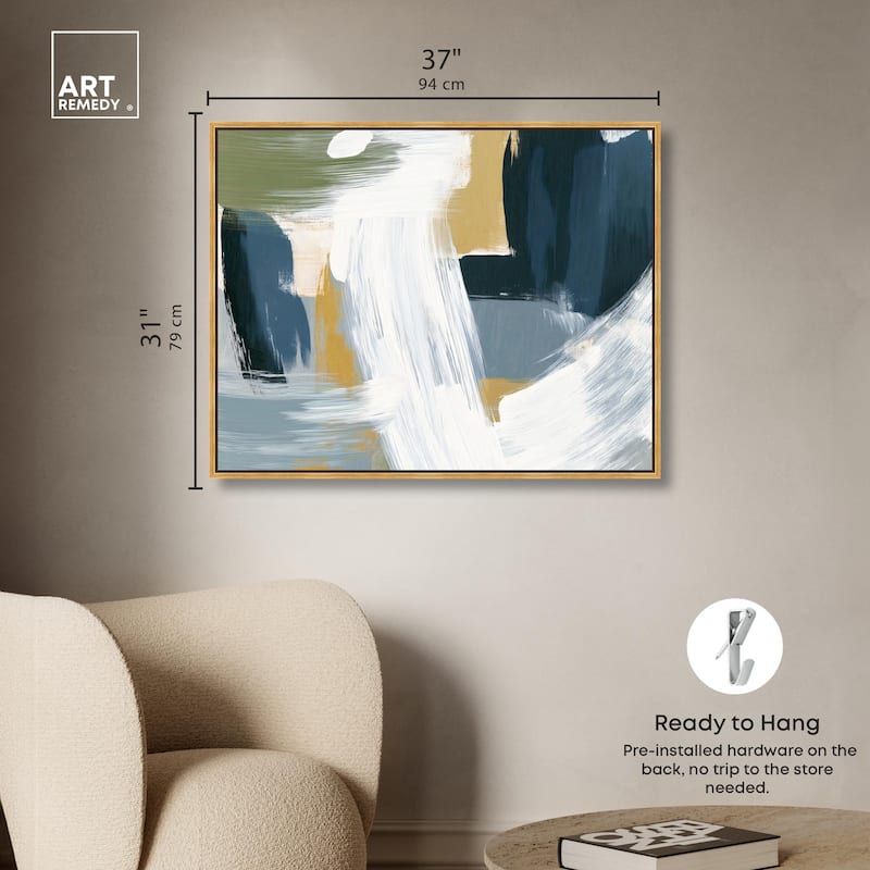 Moss Layers III Canvas by Art Remedy