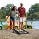 preview thumbnail 7 of 5, New Orleans Saints NFL Compact 2x3 Tailgate Cornhole Board Set