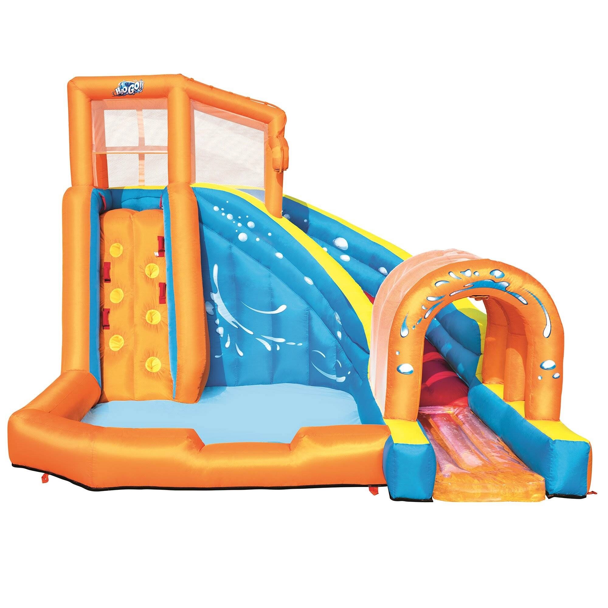 Banzai Plummet Falls Adventure Kids Inflatable Outdoor Water Park Pool