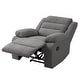 preview thumbnail 103 of 101, Overstuffed Cotton Corduroy Manual Pushback Recliner with Wide Armrest