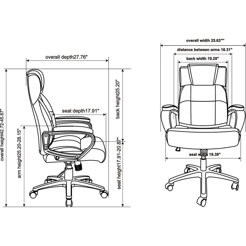 SOHO Highback Leather Executive Chair Bed Bath & Beyond 32301768