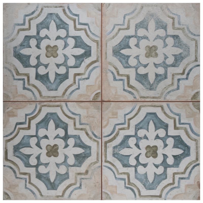 Merola Tile Kings Porto Fatima 17-5/8" x 17-5/8" Ceramic Floor and Wall Tile