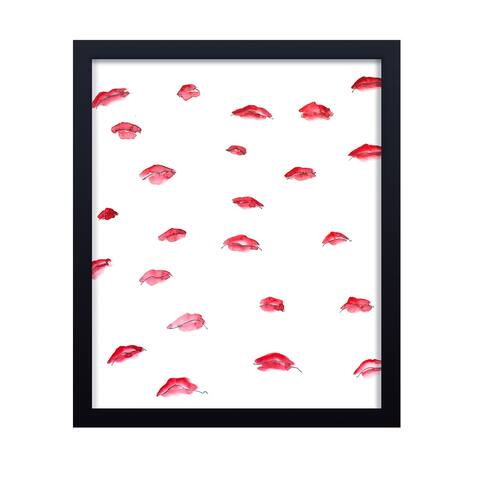 'Flying Lips' Framed Print Wall Art